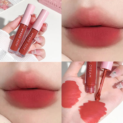 Floral Lip Gloss Water Mist Lip Tint Matte Lightweight and Translucent Lip Stain Whitening Lipstick Non-Transfer