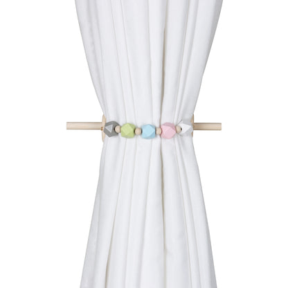 Wooden Curtain Holder Curtain Tieback Hanging  wooden Curtain rope Ball Tie Back Curtain Straps Home Decoration