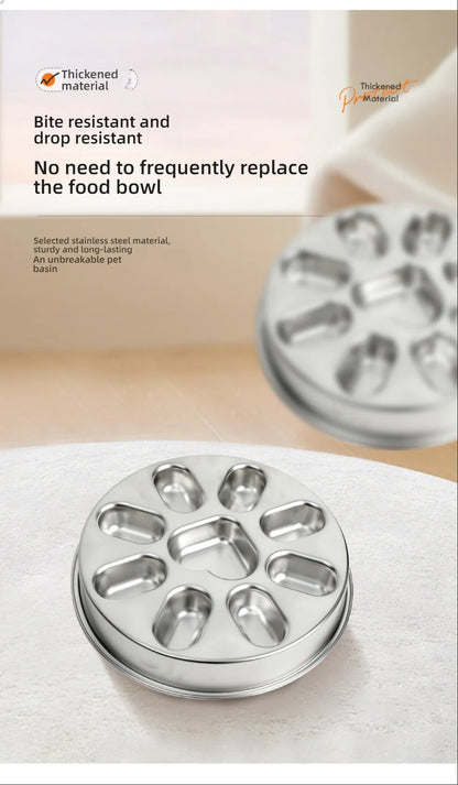 Stainless Steel Slow  steel slow food bowl for dogs, feeding basin for cats, anti choking and anti overturning bowl Pet supplies