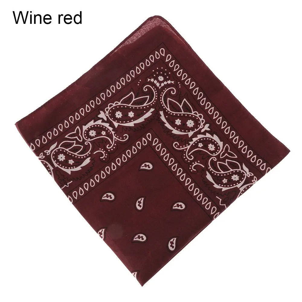 Sports Supplies Handkerchief Neck Scarf Printed Square Scarves Paisley Bandana Hair Band Wristband