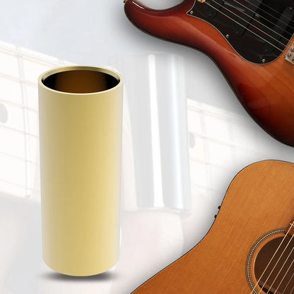 NAOMI Golden-plated Steel Guitar Slide Length 28 50 60 70 mm Stainless Slider Guitarra Smooth Edge Metal Finger Slide For Guitar
