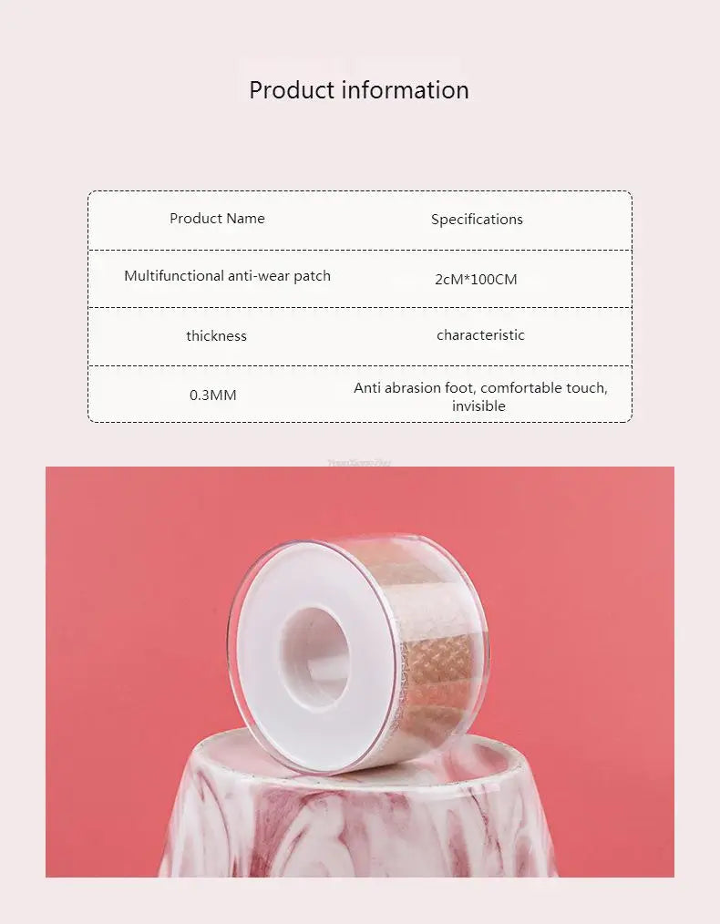 Silicone Gel Heel Stickers Heel Protector Biomimetic Anti Pain Relief Foot Care Products Multifunctional Invisible Heel Inserts