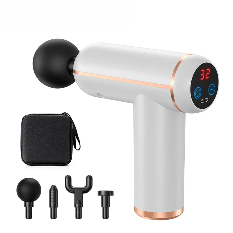 NEW Massage Gun Portable Percussion Pistol Massager For Body Neck Deep Tissue Muscle Relaxation Gout Pain Relief Fitness