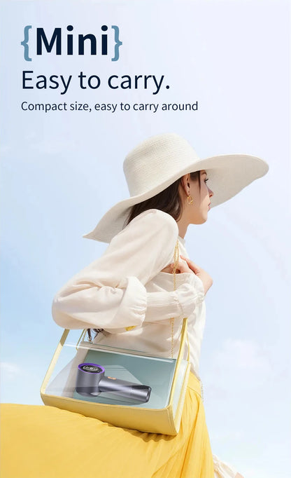 Xiaomi Portable Handheld Electric Fan High Speed Bladeless Fan USB Charging Silent Air Conditioner Digital Display Electric Fan