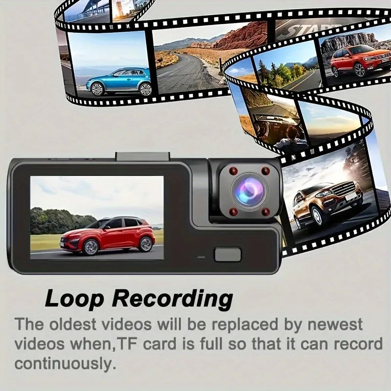 2 Camera Dash Cam For Car Camera 1080P Video Recorder  Car DVR Front Rear View Camera Night Vision Black Box Car Accessories