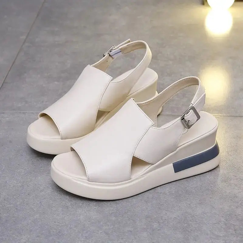 1pc New Fashion Breathable Summer Comfortable Ladies Platform Sandals Wedges Sandals High Heel For Women