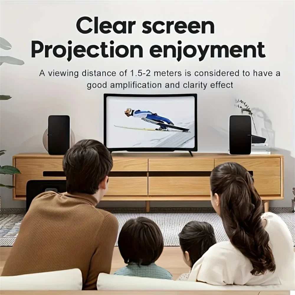 12 Inch Mobile Phone Screen Amplifier 3D Magnifying Glass Stand Magnifier HD Video Amplifier Phone Stand Enlarged Screen Bracket