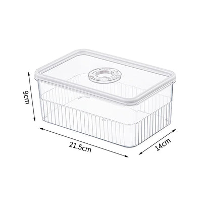 Transparent Fridge Organizer Food Storage Containers Fresh Vegetable Fruit Baskets Refrigerator Storage Box Kitchen Organizer