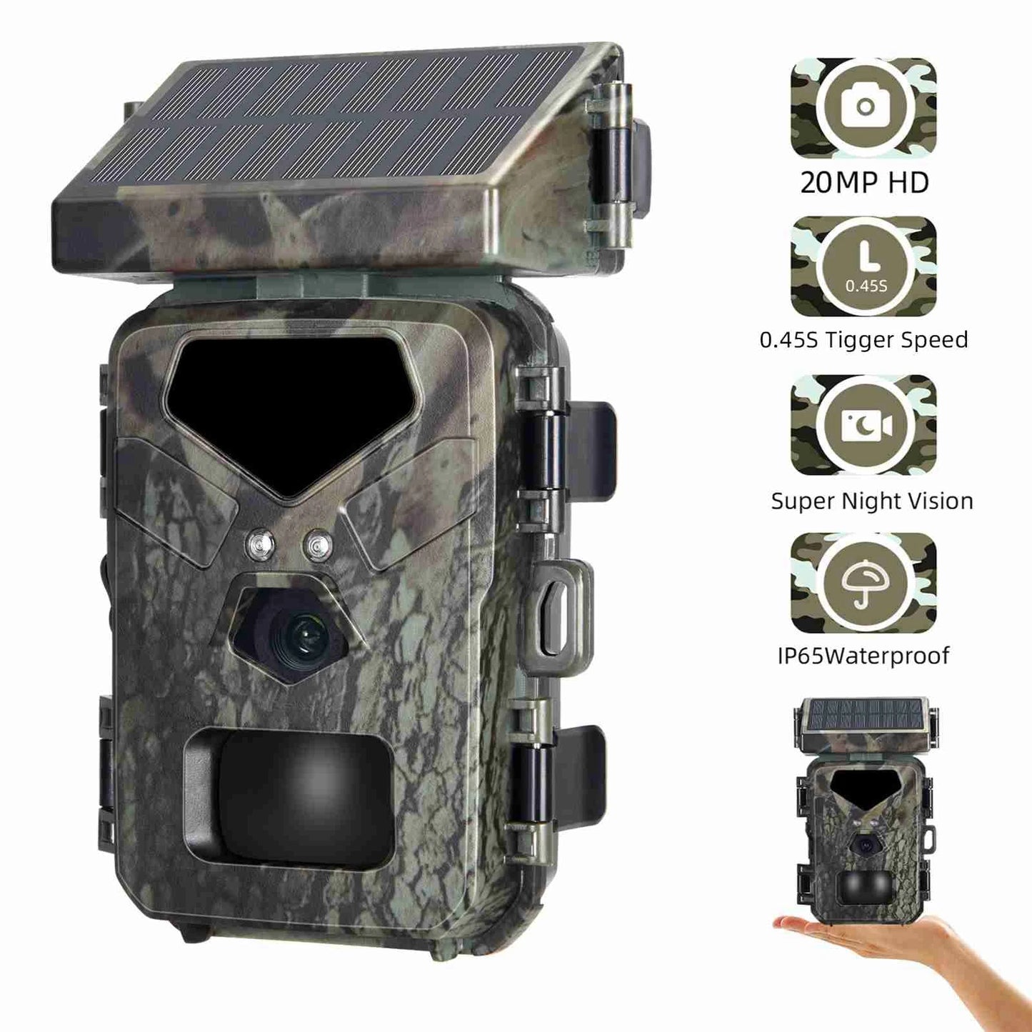 1080P Camera IP65 2.0in Wildlife Camera with 0.45S  Time for Outdoor Camera outdoor camera hunting camera wildlife camera