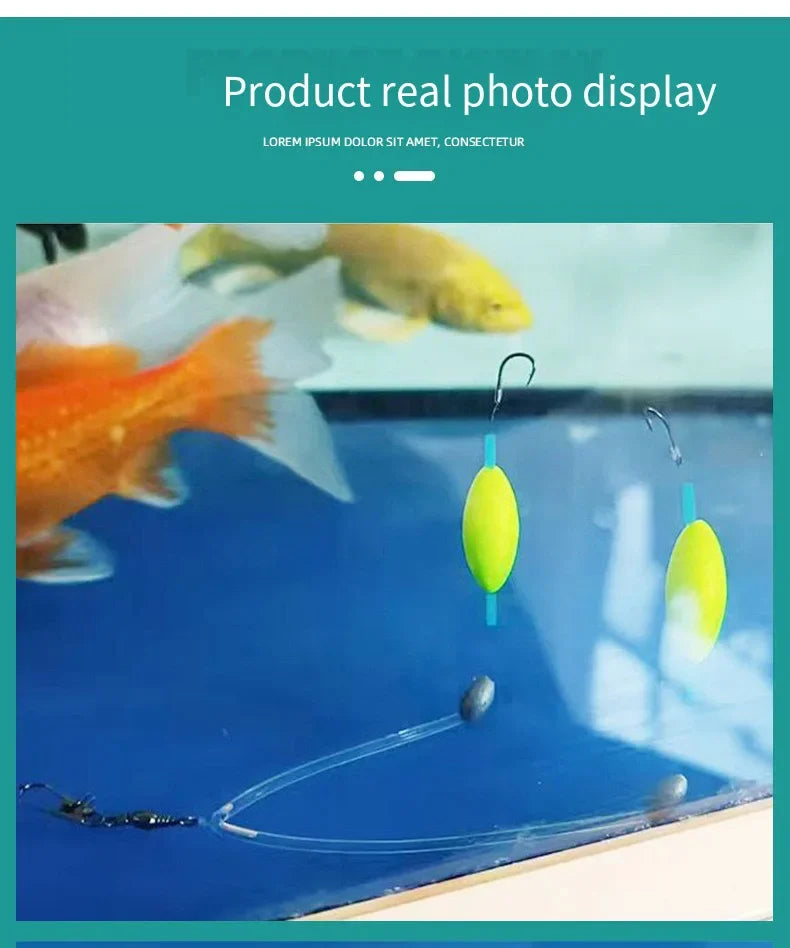 1Pc #4/7/9/12 Double Hook Fishing Hair Rigs Hook Suspension Iseni Anti Bottom Carp Fishing Hook Ready Made Carp Rig Fishing Lure