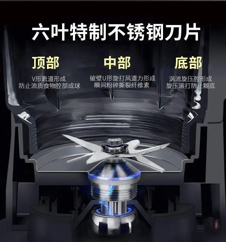 grinder blender5500 W double cup wall-breaking mixer ice crusher food preparation machine