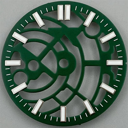 NH70 NH72 29mm black white green blue Hollowing Out Watch Dial and Hand Set green luminous Fit  NH70 NH72  Movt