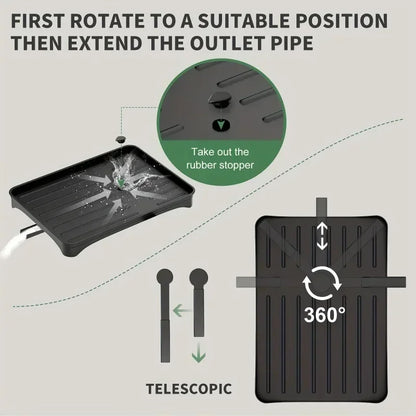 Kitchen Organizer Dish Drying Rack Utensils Storage Rack Bowls Knife Fork Pot Holder Countertop Dinnerware Drainboard