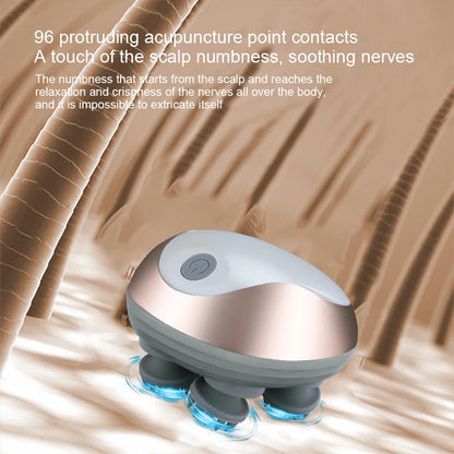 Electric Scalp Massager Heads Scalp Kneading Vibrating Device 6 Modes for Hair Growth Stress Relax Waterproof Massageador