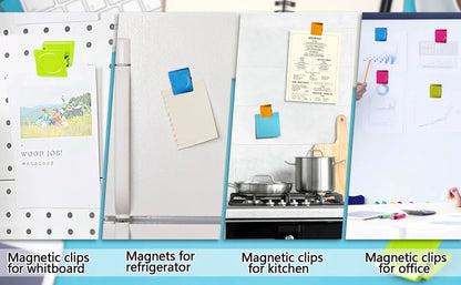 Fridge Magnetic Clips Heavy Duty Refrigerator Magnets Clips Whiteboard Multi Color Metal Magnetic Clamp