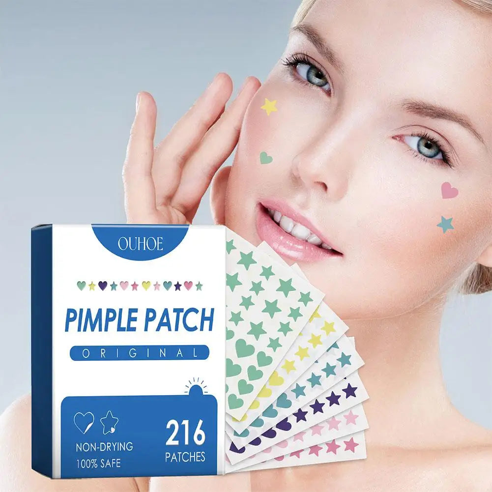 Colorful Acne Pimple Patches Lighten Pimple Marks Repair Acne Pimple Gentle Cleansing Non-Irritating Acne Pimple Patches