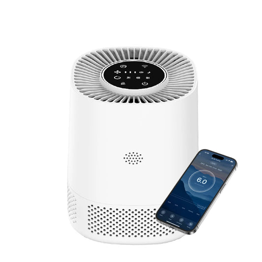 Indoor Smart Air Purifier 3-stage Filtration , Eliminates and Purifies Odors, Formaldehyde, Pollen, Smoke and Dust