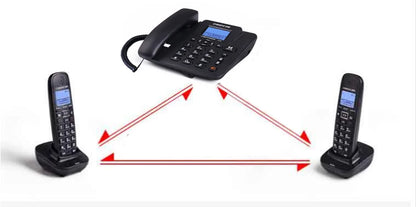 Wireless Telephone 1-4 handstes cordless Answering Machine 2.4G Corded Phone Handset office home hotel Long Range table phone