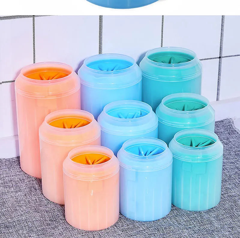 S/M/L Pet Pet Paw Soft Silicone Material Pet Foot Wash Cup Cat and Dog Foot Cleaner Portable Cleaning Tools Bucket Pet Supplies