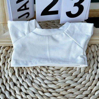 20cm Cotton Doll Clothes Fashion T-shirt Clothes Doll Overalls Suit Casual Wears Overalls Pants Dolls Clothes Accessories
