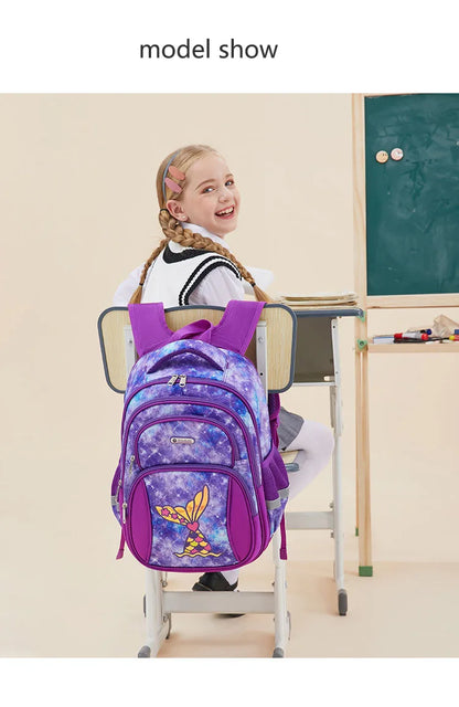 School Bags for Kids Backpack for Boys Elementary Kindergarten Preschool School Bag 14 inch Multifunctional Cute Large Capacity