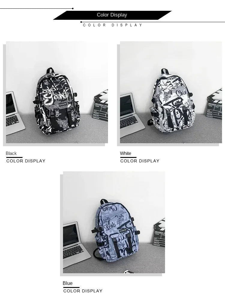 14 inches Large Capacity Leisure travel Backpack Male Cool Men's Casual College Student Schoolbag Males Junior Student