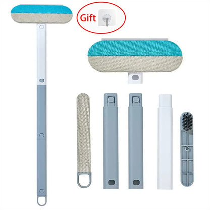 Multifunctional Pet Hair Remover Brush with Long Handle – Window Cleaning & Pet Fur Removal Tool for Cats and Dogs