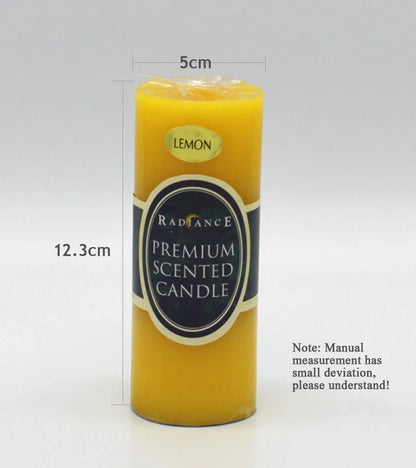 Flameless Pillar Candles Black Red Yellow Scented Candles Large Soy Wax Prayer Church Candles Aromatherapy