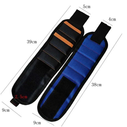 Magnetic Wristband with Strong Magnets Holds Screws Nails Drill Bit Organizer Storage Belt Tool Storage Wrist