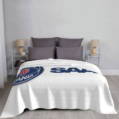 Sweden Saabs Scanias Blankets Fleece Winter Portable Lightweight Thin Throw Blanket for Bedding Travel Bedspread