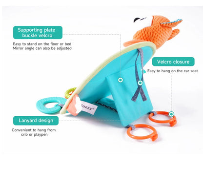 Baby Mirror Car Seat Toys Baby Rear Mirror Hanging Toys Kids Monitor Infant Tummy Time Toys Travel Toys Babies Carseat Toy Gifts