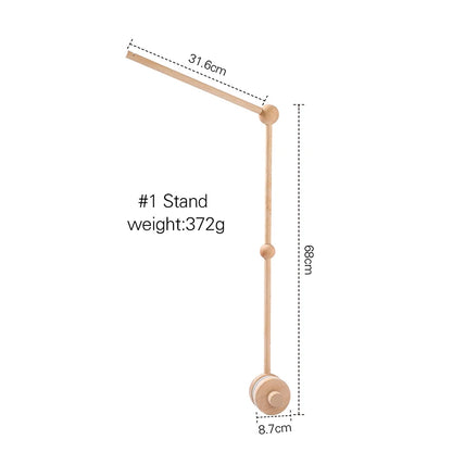 Newborn Baby Rattles Toys 0-12 Months Soft Felt Whale Bed Bell Infant Mobile Crib Hanging Musical Carousel Toy Boys Girls Gift