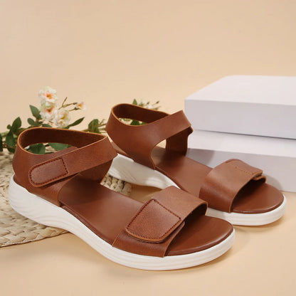 2024 New Summer Sandals Travel Women Shoes New Sandal Sole Durable Sandal Ladies Outdoor Beach Slippers Platform Sandals