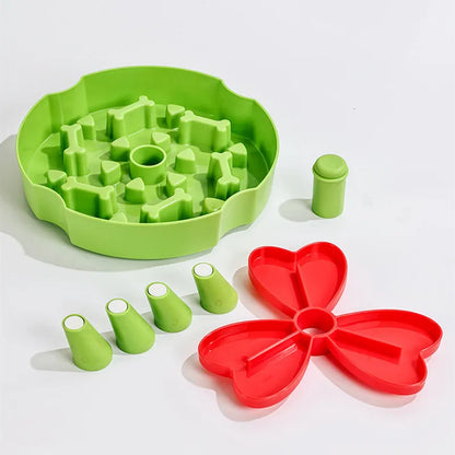 Dog slow feeder bowl, anti-choking bowl, rotating basin, cat bowl, educational toy, anti-slip slow feeder basin, pet supplies