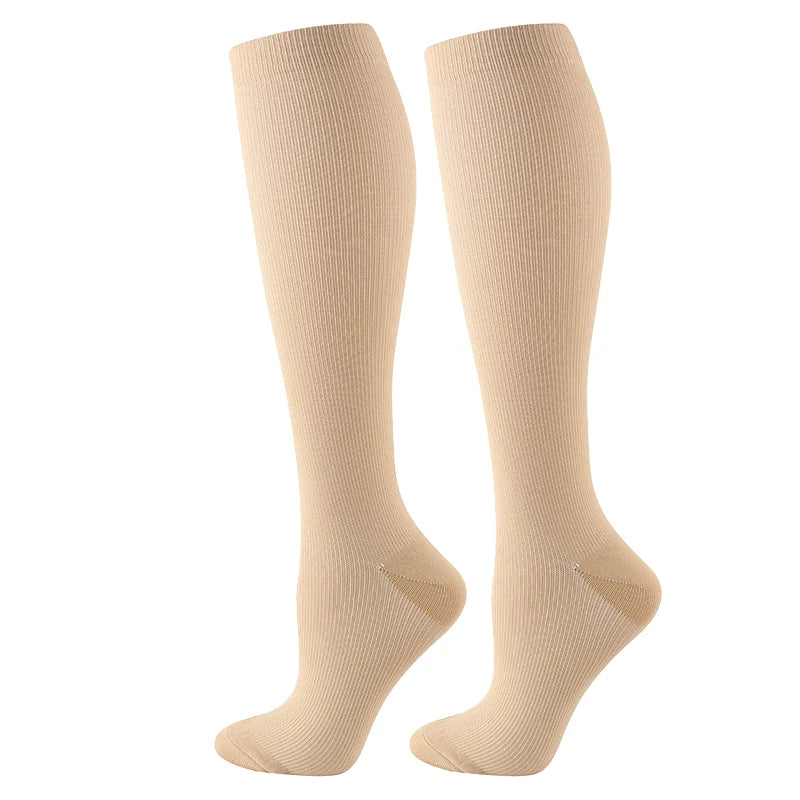 Varicose Veins Compression Socks Fit For Golf Rugby Running Hiking Sports For Anti Fatigue Driving Travel Flight Women Men Socks