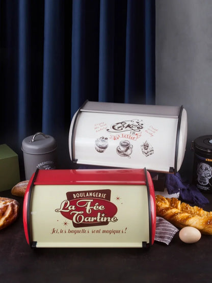 Bread Bin Bread Holder Large Capacity Stainless Steel Bread Box Holder Bin Container Kitchen Storage Organizer Bread Storage Box