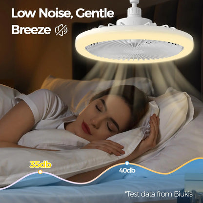 Smart Control Ceiling Fan 360 Rotation Ceiling Lamp Silent Room Fans LivingRoom Kitchen Energy saving Household Decorate