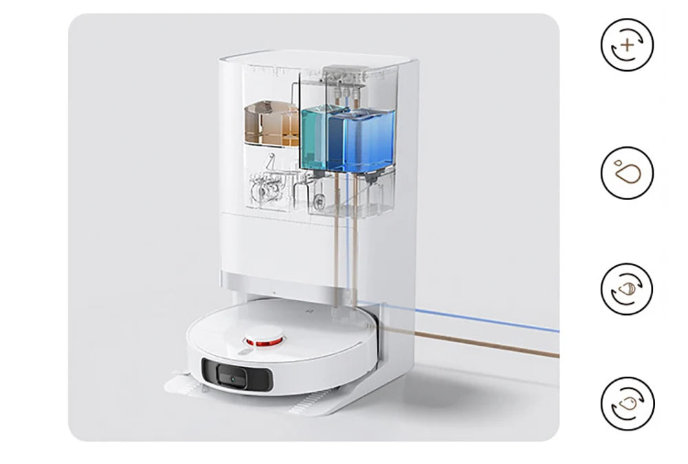 XIAOMI MIJIA OMNI 2 Robot Vacuum Cleaners C102CN Home Robot Vacuum Cleaners and Mop Combo APP Control Self Cleaning Empty Dock