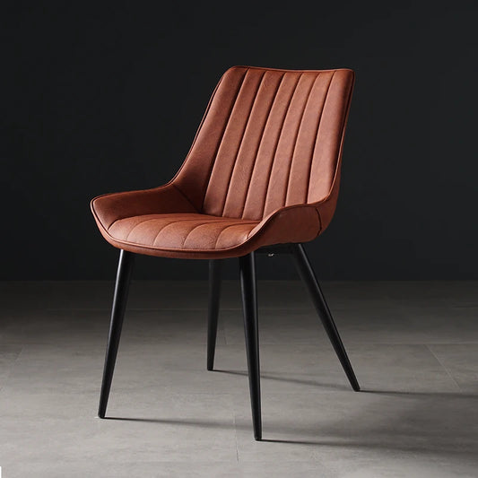 Nordic light stool leather soft dining chair kitchen dining room back chair dining room back chair restaurant is free shipping