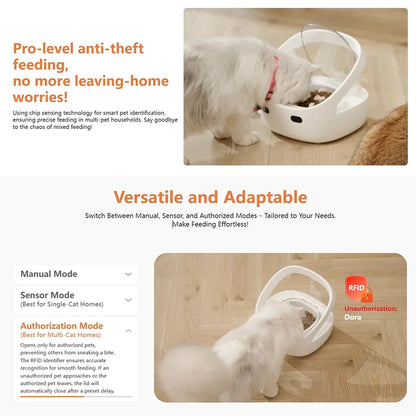 Smart Microchip Pet Timing Feeder Bowl Cats Dog Multi Pets Homes Intelligent Automatic Food Timed Feeder Supplies