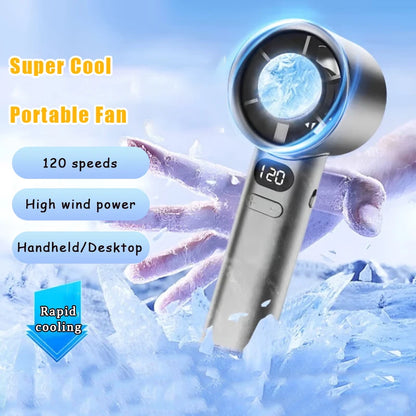 Handheld Fan Portable Small Fan USB Rechargeable Battery Fan Cooling USB Hand Fan Personal Highspeed Fans