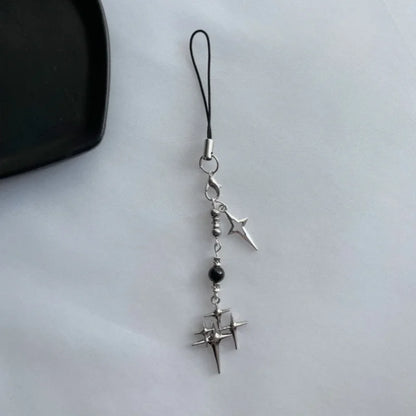 handmade Gothic mobile phone accessories | Gift | Y2K | Neo Gothic | Red and Black | Star | Cross