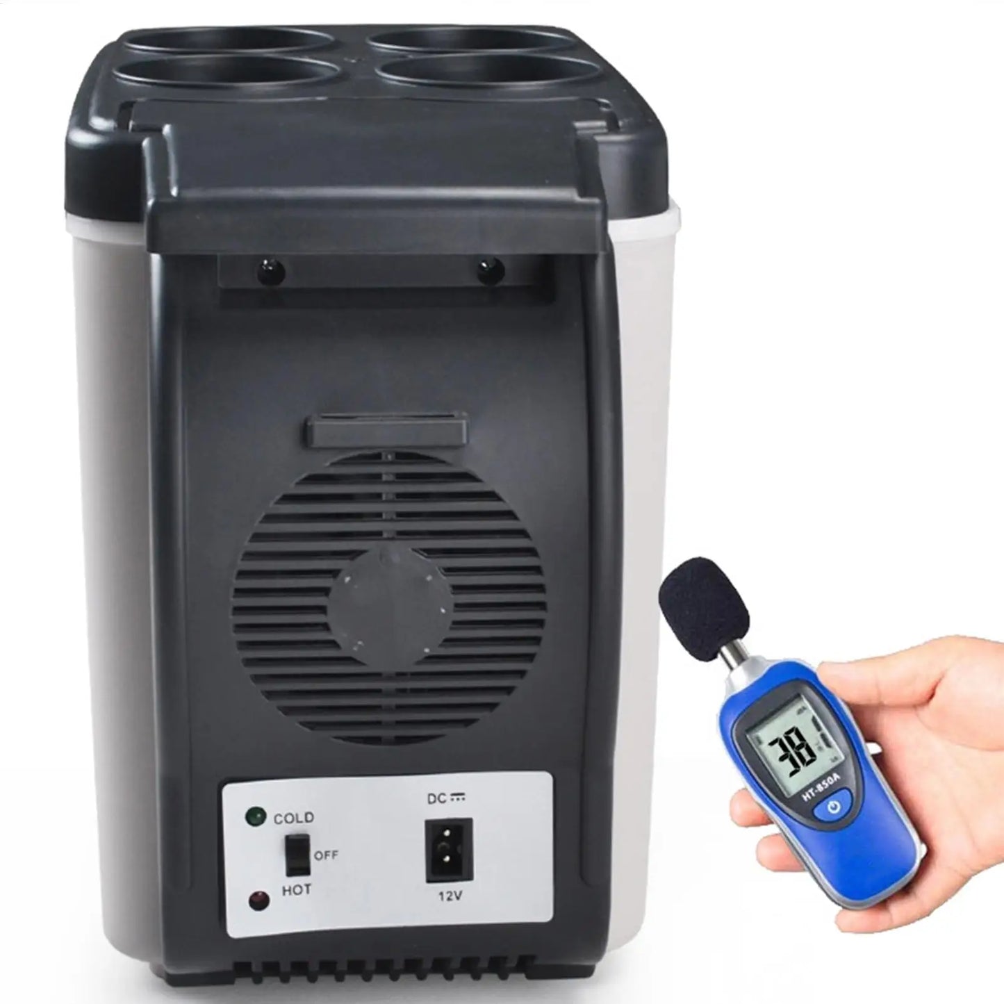 6L Mini Car Refrigerator 12V Fridge Low Noise Cooler Box Refrigerator Portable Travel Icebox for Food Freshness for Car RV