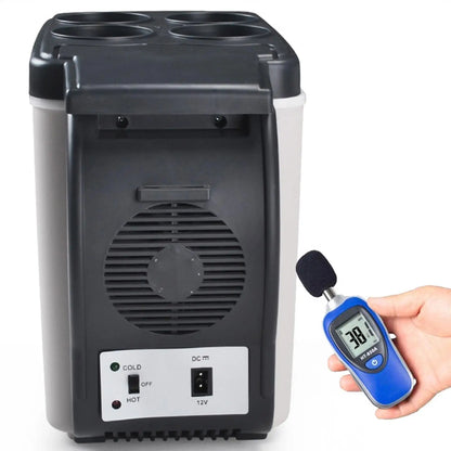 6L Mini Car Refrigerator 12V Fridge Low Noise Cooler Box Refrigerator Portable Travel Icebox for Food Freshness for Car RV