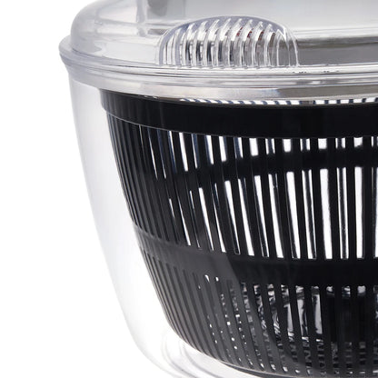 【Lifeideas】5L Salad Spinner Large Salad Sowl With Lid One-handed Easy Press Salad Spinner Washer Dryer Drainer Mixer