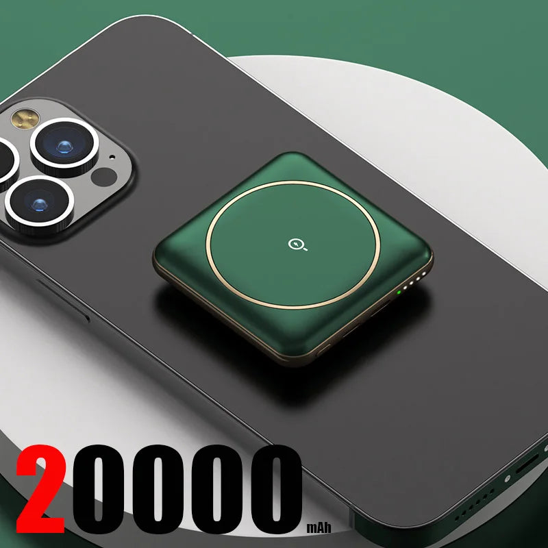 30000mAh Large Capacity Super Fast Charging YM-545 Portable Power Bank Magnetic Wireless Charging Power Bank Mobile Power Bank