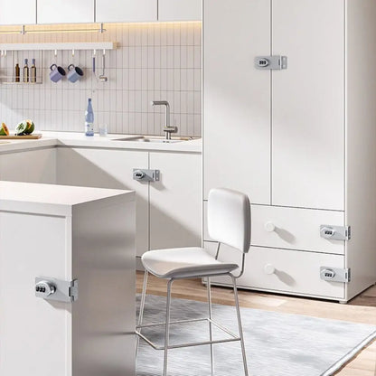 Creative 3-digit Cabinet Door Lock Firm Antirust Code Lock ABS and Stainless Steel Protect Baby Safety Locks Cupboard