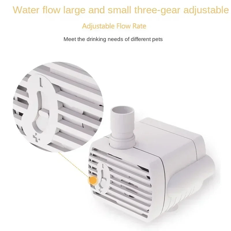 Water Pump Drinking Fountain Pet Cat Anti-dry Burning Motor Replacement Cat Flower Drinking Bowl Water Dispenser Pet Supplies