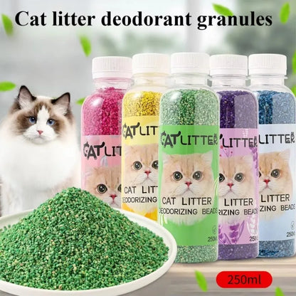5pcs Pet Cat Litter Box Deodorant Beads To Remove Odors  Deodorant Deodorant Granules Cat Litter Box Anti-odor Beads
