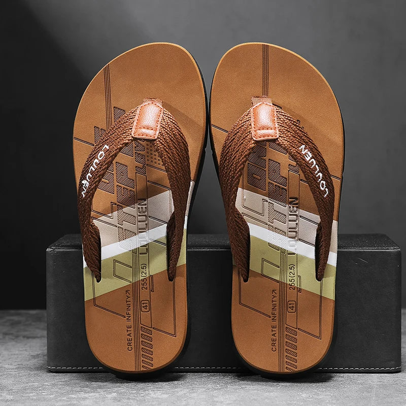 Flip-Flops Men's 2025 New Summer Non-Slip Flip-Flops for Outer Wear Beach Sandals